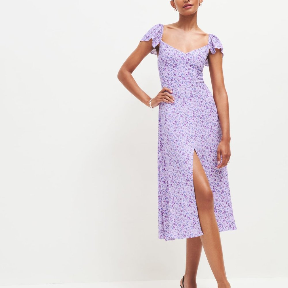 Reformation Baxley dress muse 2